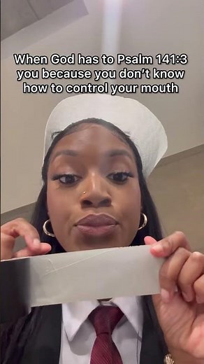 When God has to Psalm 141:3 you in real time #christianhumor