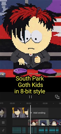 Goth Kids in 8-bit style | South Park Short