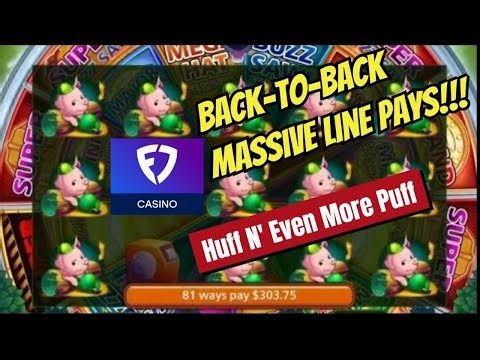 Unbelievable Back-to-Back MASSIVE Line Pays on Huff N' Puff!