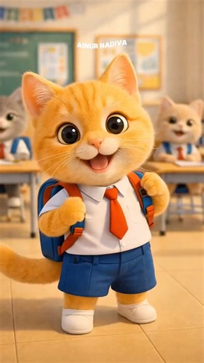 When a School Cat Starts Dancing 💃 😻 #cat #kitten #dance