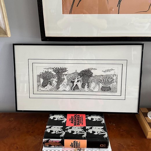 Vintage Edward Gorey Bacchanalia Numbered Framed Lithograph / Limited Edition Signals Prints Wall Art, Eclectic Apartment Home Decor - Etsy