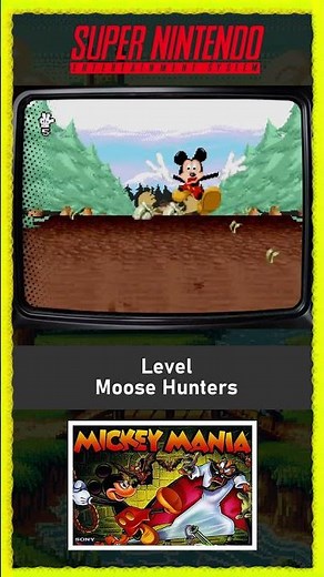 Run, Mickey, Run! 🏃‍♂️ Moose Hunters Chase (Mickey Mania - SNES)