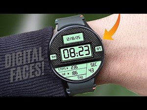 Galaxy Watch 7 & Watch 8: FREE Minimal Digital Watch Faces!