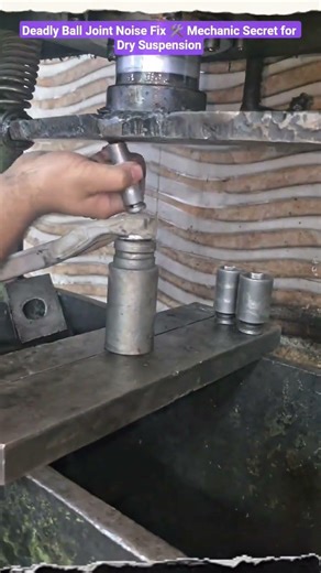Deadly Ball Joint Noise Fix 🛠️ Mechanic Secret for Dry Suspension #shortvideo #mechanic #tricks