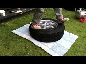 Hand-assembled tires - Assemble by stepping on them with your feet