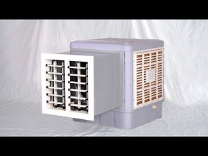 How to install window evaporative water air cooler equipment from A to Z Enfriadores de agua aire