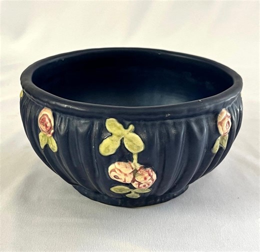 Antique Weller Pottery 1915-1920 Blue Drapery 3"x5.5" Bowl - Etsy