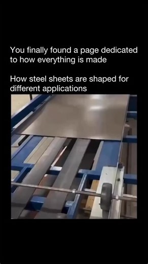 Unfolded Physics on Instagram: "steel sheets is the process of turning flat steel into strong, precise components used in construction, vehicles, machinery, and everyday products. Manufacturers use several methods depending on the final shape. Bending is done with press brakes that force the steel along a straight line to form sharp angles or smooth curves. Rolling passes the sheet through large rollers to create arcs, tubes, or cylinders. Stamping presses the steel into a custom die, allowing c