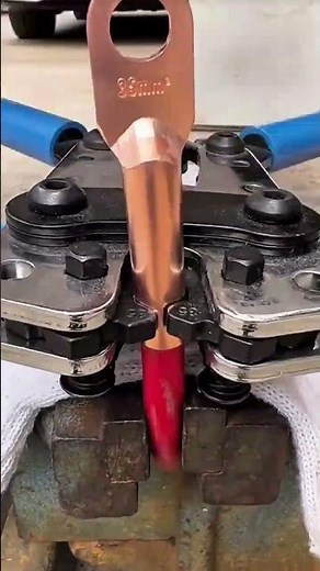Satisfying Copper Cable Lug Crimping Process
