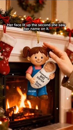 Acrylic Ornament for Older Kids and New Baby, Sweet Sibling Hugs 👇🏻👇🏻 Order Now👇🏻👇🏻 https://doyobest.com/products/10077833986365 #doyobest #gifts #Personalized #baby #newborn #kids #elementary | DoyoBest