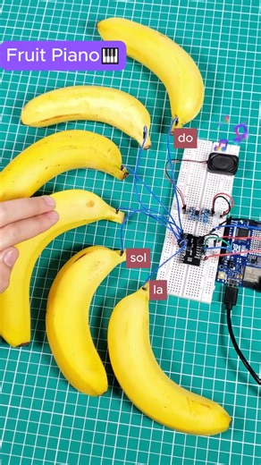 Banana piano with Arduino🤓 📌موقعنا : عمان - نهاية شارع الجامعة الاردنية - اشارة الدوريات الخارجية - اللوزي بلازا ط 3 ☎️ارقامنا : 0798806860 | شركة نوابغ الهندسة - Engineering Geniuses