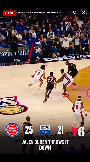 7.8K views · 5 comments | Philadelphia 76ers vs Detroit Pistons Live  Game Today November 10 2025 ‼️  1st Quarter Game Highlights #ballgamehighlight #highlights2025 #hilightseveryonefollowerseelsfypシ゚viralvideo #highlightseveryonefollowers2025 #highlightsシ゚ #basketballreels #ballgamevibes #highlight #76ersbasketball #76ers #Pistons #PistonsBasketball #PistonsNation | JM Cole | Facebook