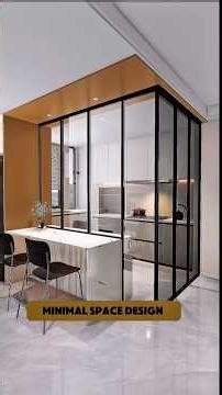 Open kitchen + dining setup that looks BIG on style and space #openkitchendesign #spacesavingidea