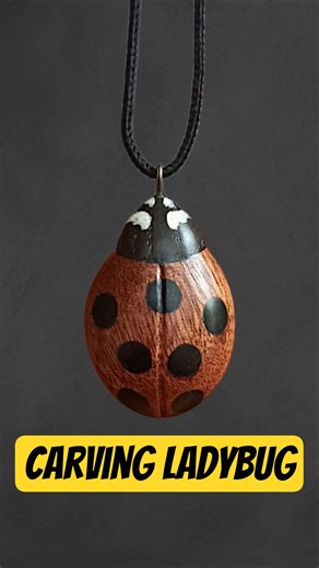Carving a Wooden Ladybug | Handmade Wood Art