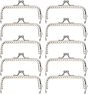 Purse Frame 10pcs 8.5cm Metal Frame Clasp Lock Clip for Purse Bag Making DIY Craft Supplies