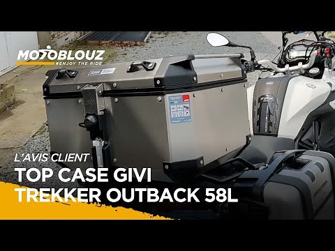 Yves, client Motoblouz, présente le TOP CASE GIVI TREKKER OUTBACK 58L