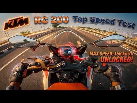 KTM RC 200 Top Speed Test - 1st Gear to 6th Gear | Unexpected Result!