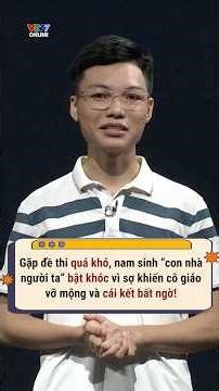 Bật khóc vì đề thi quá khó, dù là tinh hoa cũng có lúc không chịu nổi áp lực!