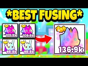 *NEW* BEST FUSING METHOD To Get FULL TEAM OF RAINBOW EXOTIC PETS In Pet Simulator 99! (ROBLOX)