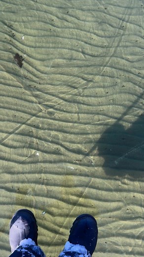 608K views · 4.8K reactions | Nothing brings you closer to walking on water than this 流#ice #walkonwater #clearice #lakegeorge #thinice #icefishing #adirondacks #clearwater #blackice #lake #winterfishing #winter | Ziehnert Guide Service LLC | Facebook