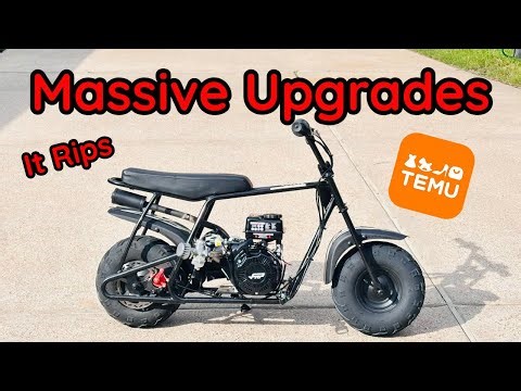 Temu FRP Mini Bike Gets Some Huge Upgrades! (left me stranded)