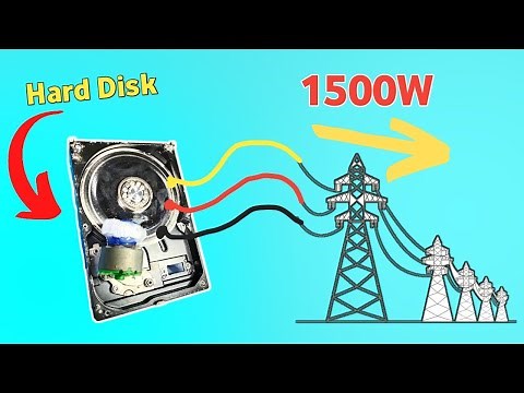 How to Generate Infinity Energy Electricity With Dynamo Motor Hard Disk
