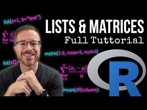 Lists, Matrices & Data Binding in R | Computational Statistics (11)