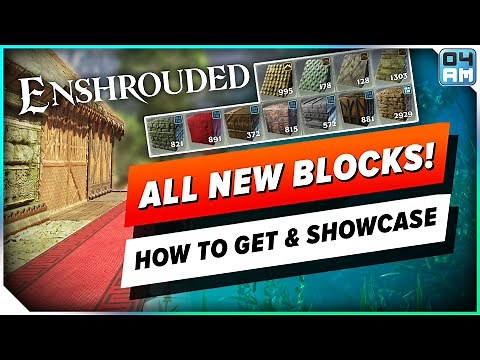 Enshrouded ALL New Building Blocks & How To Unlock Them! Wake of Water Update