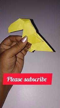 Origami Toucan #paperfolding #Origami Bird #paper craft and art