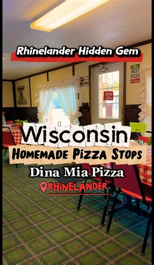Wisconsin Homemade Pizza Tour- Rhinelander Dina Mia #rhinelander #homemadepizza #dinamia