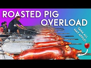 Lechon Cooking Roasted Pinoy Food Filipino Cuisine