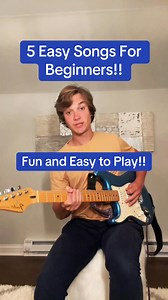 5 Easy Songs for Beginners! 🎸 #guitartok #guitartutorial #guitarlesson #guitartabs #easyguitar #electricguitar #musiciansoftiktok #fyp #foryou | Guitar Dave