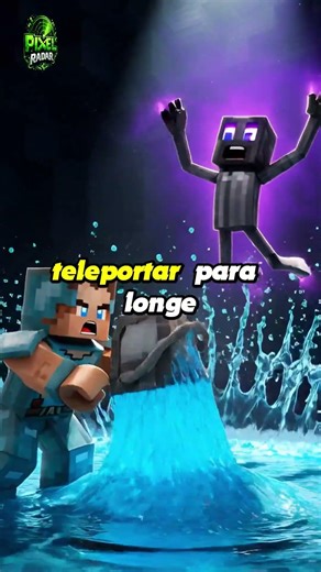 A água machuca os enderman? #minecraft #minecraftshorts #enderman