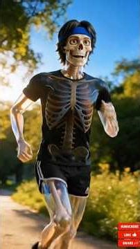 “Scientifically What Happens If You Run Every Day for 30 Days” #shorts #skeleton