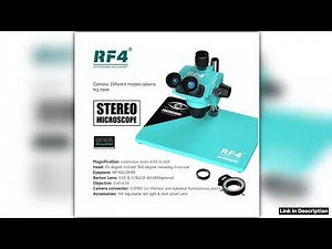 RF6565PRO HD Trinocular Stereo Microscope Ninespeed Zoom Lock Key Eyepiece AdjustableMultilayer