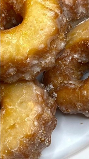 Easy Sour Cream Glazed Donuts! #glazeddonuts