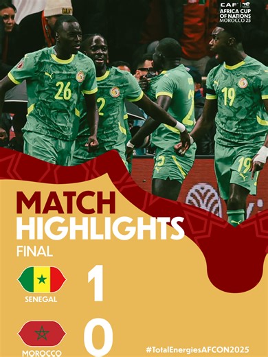 Senegal Triumphs 1-0 Over Morocco in AFCON 2025 Highlights