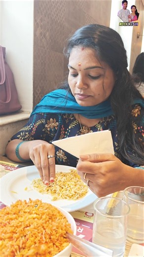 💥Restaurant Wife vs Real Wife 🤣 #AjikrishAK #ytshorts #viral #trending #comedy #couplecomedy