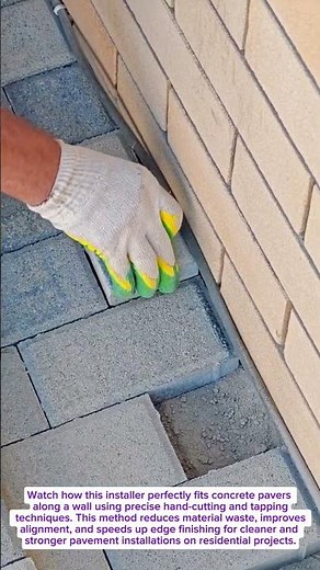 Paver Cutting Trick Saves HOURS on Tight Edge Installation