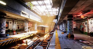 Making Abandoned Subway Station with Blender & Unreal Engine