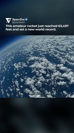 A record-breaking amateur rocket