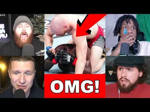 MMA YOUTUBERS REACT TO ISRAEL ADESANYA GETTING KOED BY JOE PYFER IN ROUND 2 AT UFC SEATTLE!