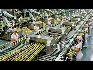 Inside a Modern Sugarcane Processing Factory – From Raw to Finished (Full Process)