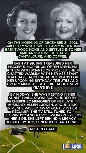 “Betty White’s Final Morning — A Heartfelt Look at Her Peaceful Last Day”