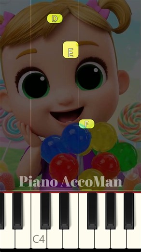 🍭 Learn Lollipops, Balloons and Sunglasses! by Little Angel on piano with this easy Piano Tutorial!