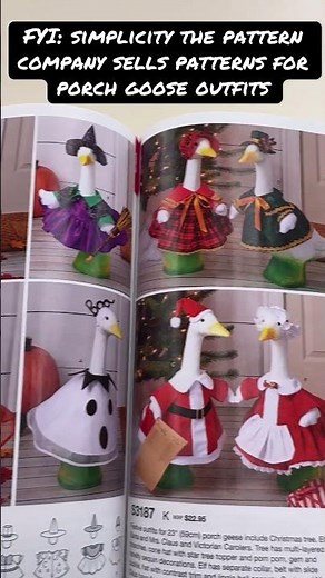 Porch goose outfit!!! #sewing #porchgoose #diy