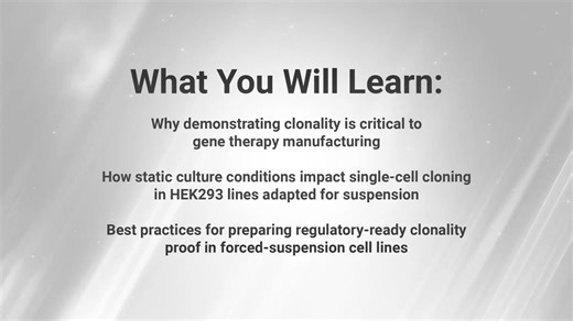  How can you demonstrate clonality in suspension-adapted HEK293 cell...