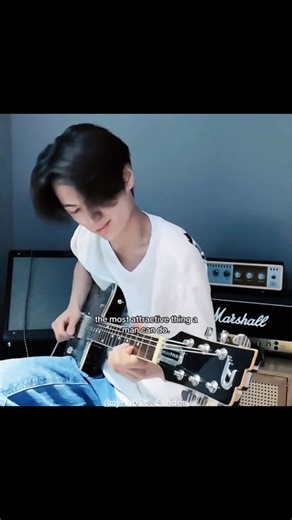 MULTIFANDOM🤍 | and this isn’t even all of the videos of him playing guitar😩 • • ☁✨ not my video / ©®.on tiktok Please follow @myhabit.fandom for more edit... | Instagram