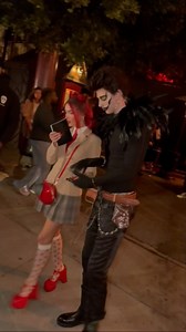 15K views · 719 reactions | Megan Fox & MGK leaving Kendall Jenner’s Hollywood Halloween party  . Celebrity actress Megan Fox & boyfriend singer MGK seen leaving Chateau Marmont after attending Kendall Jenners Halloween party in Hollywood . . . #meganfox #mgk #hollywood #halloween #party #costume | JessieLunchbox Resurreccion | Facebook