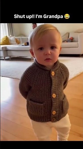 😂 "Shut Up! I'm Grandpa" – Baby's Funniest Comeback Ever! 🤣